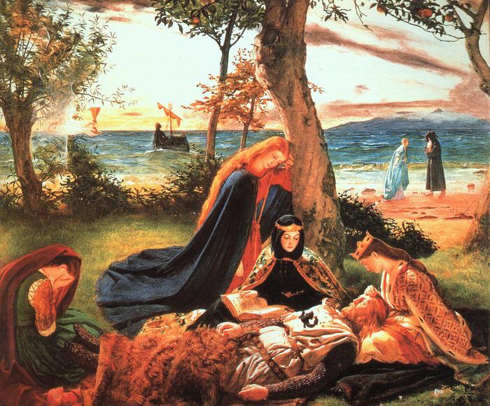 James Archer The Death of King Arthur France oil painting art